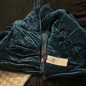 Plush Teal Puffer Jacket